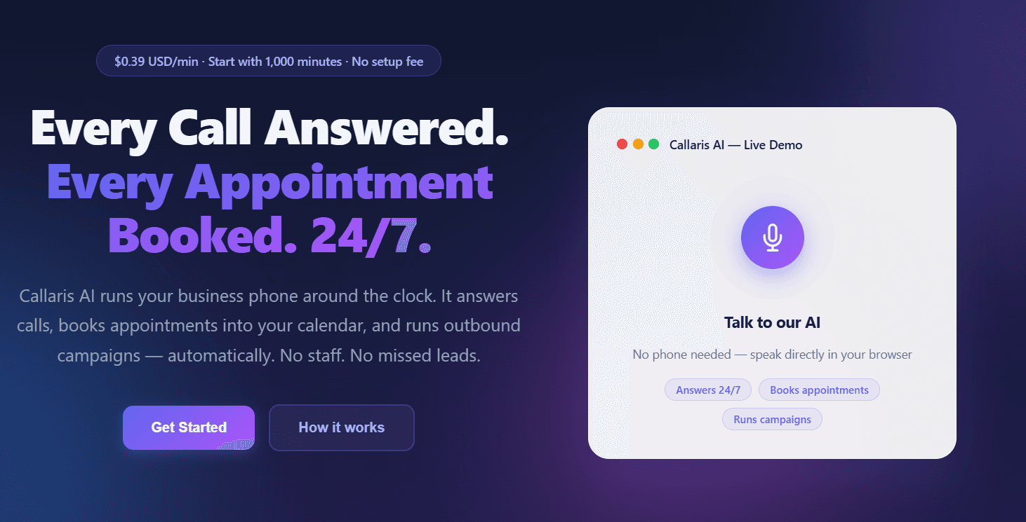 Callaris AI preview