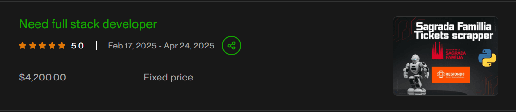 Upwork Client Review 1